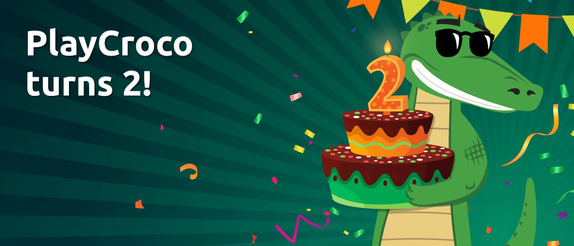 PlayCroco online casino turns 2! PlayCroco online casino turns 2!