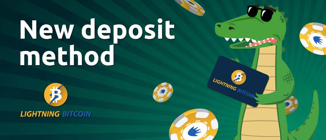 Croco with lightning Bitcoin at PlayCroco Casino Croco with lightning Bitcoin at PlayCroco Casino