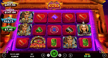 egyptian gold online slot screenshot