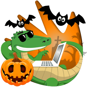 Croco , bats, jack-O-Lantern, halloween slots