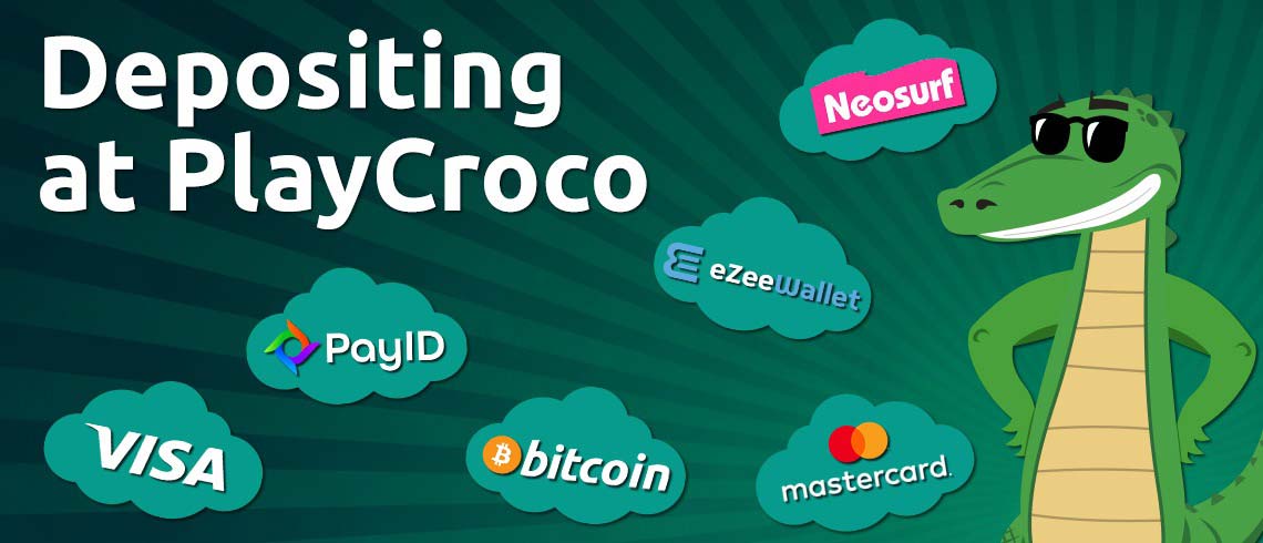 PlayCroco online casino deposit methods