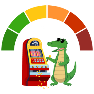 Croco , slot machine, volatility meter