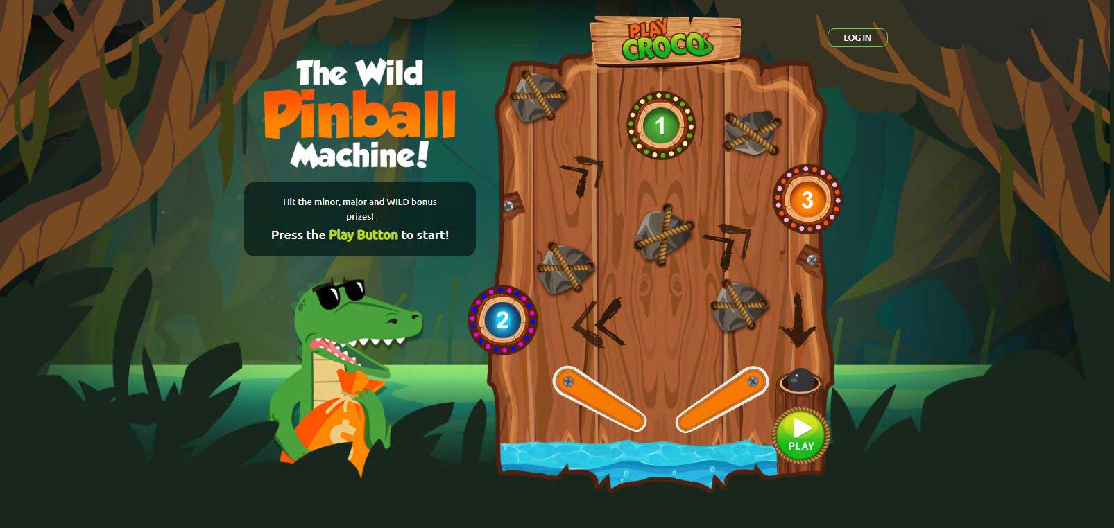 playcroco online casino pinball machine